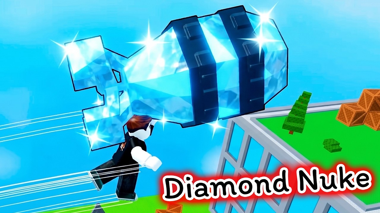 Diamond Nuke ลูกเดียวหายทั้งเมือง Nuke Your World Roblox