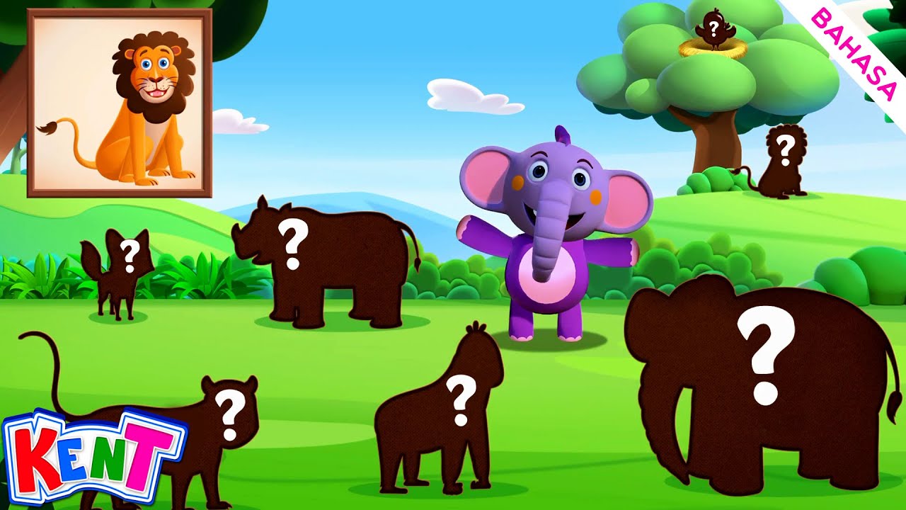 ⁣Belajar Bentuk Dengan Hewan | Tebak Hewannya | Kent The Elephant - Kent Si Gajah
