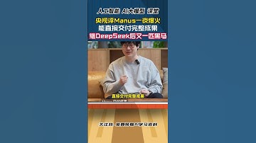 央视评Manus一夜爆火，能直接交付完整成果，继DeepSeek后又一匹黑马 #manus #deepseek #ai #人工智能  #人工智能课程