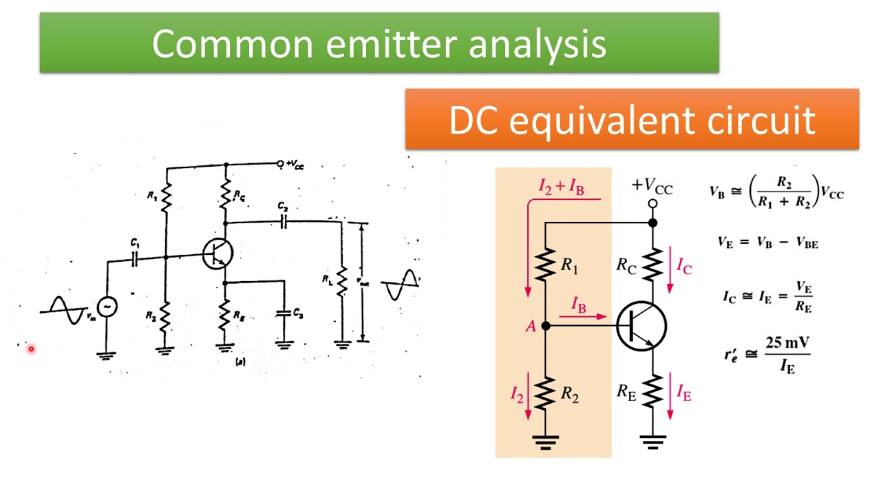 Section Number 9 Common Emitter BJT - amplifiers - YouTube