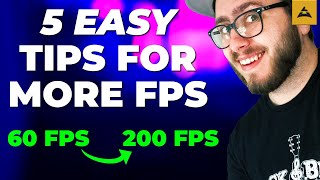 5 EASY Tips to RAISE Your FPS - 2021 FPS Boost Guide for ALL GAMES - Windows 10