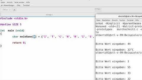 Strings als char-Arrays in C