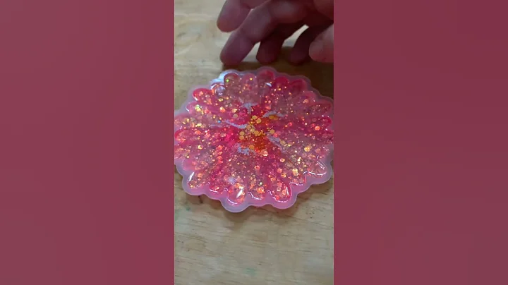 #1251 Gorgeous Resin Flower Coasters Using Mica Powders