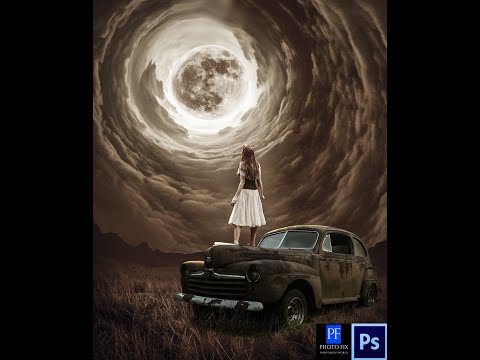 The Moon Portal Photoshop Manipulation Tutorial|Composite