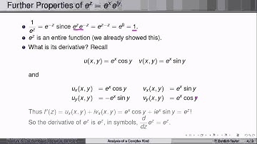 Week3Lecture3: The complex exponential function