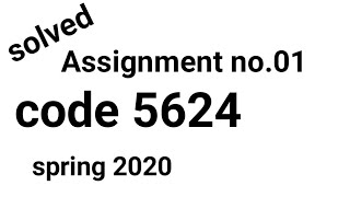 aiou solved Assignment code 5624 spring 2020 Net Worth