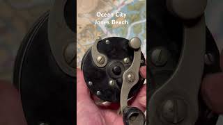 Vieux Moulinet De Pêche Ocean City Jones Beach, 250 Yards, Lot D22 Vintage US