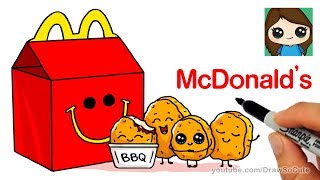 How to Draw McDonald's Happy Meal Easy | Cute Food