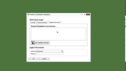 QVScriptor 2013 - 1  Local Repository Connection
