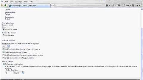 Cognos 10 Training - Performance Tuning Prompt Page Part 28 of 30