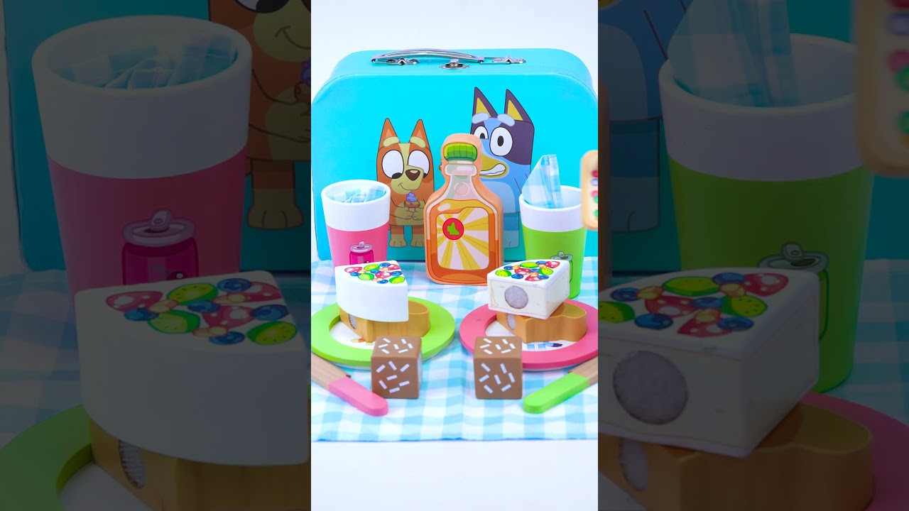 Bluey Wooden BBQ & Salad Set Satisfying Review & Unboxing ASMR Videos