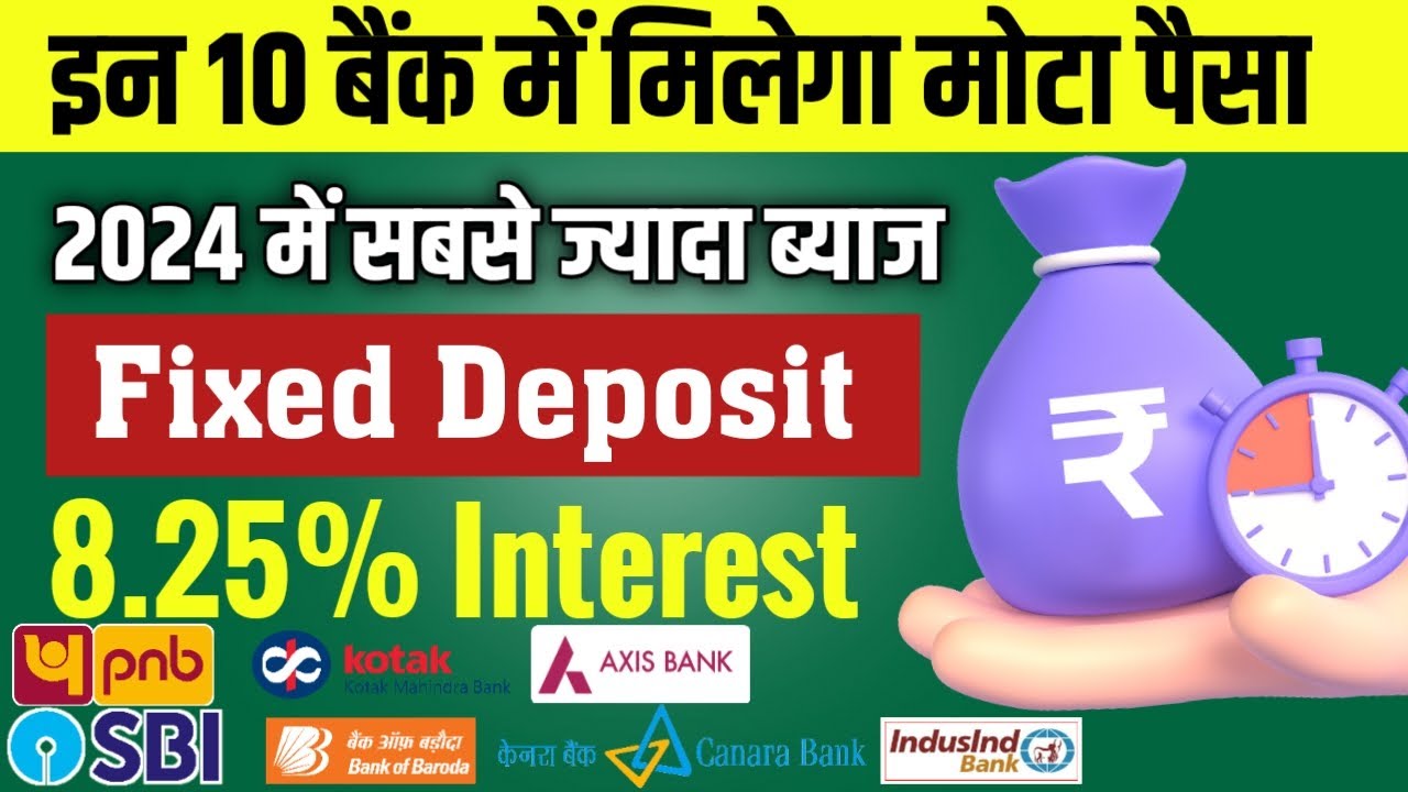 Top 10 High Interest Rate FD In 2024 | Fixed Deposit Interest Rate in India