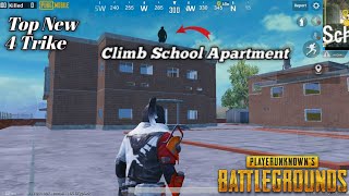 How PUBG MOBILE Best 4 Trick School Apartment Climb Don't Hack Trike only Sure Tips&Trick screenshot 5