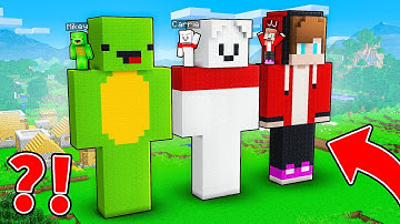 JJ vs Mikey vs Carrie: STATUE BASE BATTLE in Minecraft - Maizen