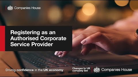 Registering as an Authorised Corporate Service Provider (ACSP)