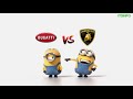 Bugatti vs lamborghini minions style  funny minions