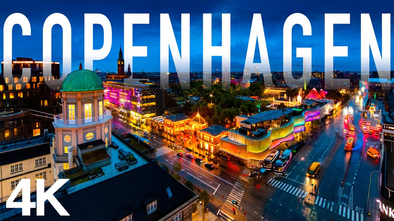 Copenhagen 4K Drone Views | Breathtaking Aerial Shots of City Canals, Parks & Iconic Architecture