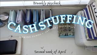 Cash Envelope Stuffing | April biweekly paycheck 2 #cashbudgeting #howtosavemoney