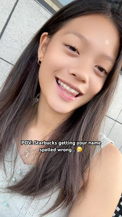 How does STARBUCKS spell your name?! ⭐️👀🎀 #shorts #fyp #zara #relatable #tiktok
