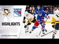 NHL Highlights | Penguins @ Rangers 11/12/19