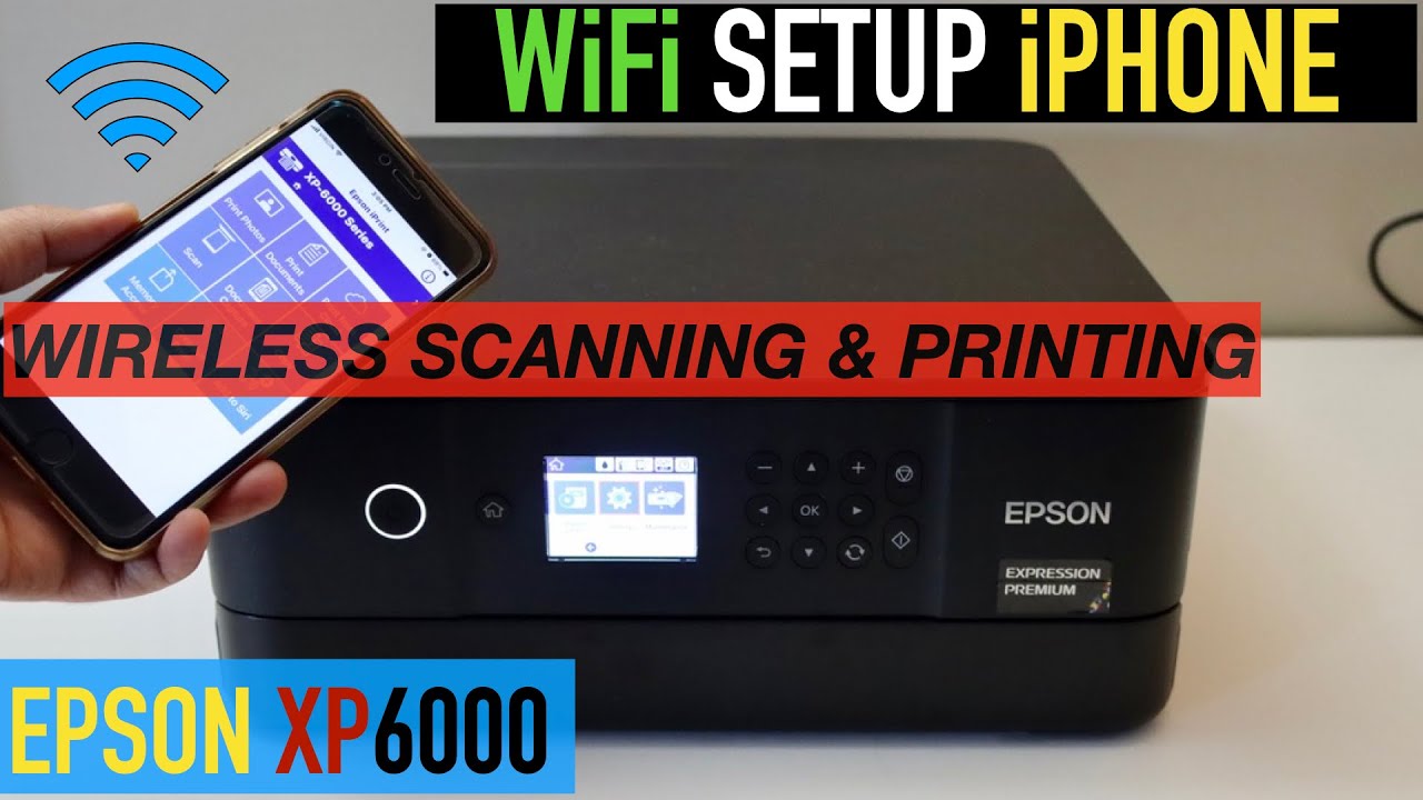 fjols rulletrappe trolley bus Epson XP 6000 Scanning & Printing, WiFi Setup iPhone Review. - YouTube