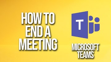 How to End A Meeting Microsoft Teams Tutorial
