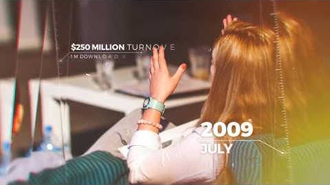 Elegant Timeline Slideshow project After Effects text animation Subtitle