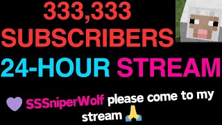 24 HOUR STREAM, ROAD TO 300,000 SUBS, HELP ME BUILD IN MINECRAFT #shorts #short #live
