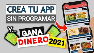 🎉 WOW!! COMO CREAR una APP para PLAY STORE y GANAR DINERO por INTERNET 2021 | Sin Saber Programar 🔥 screenshot 2