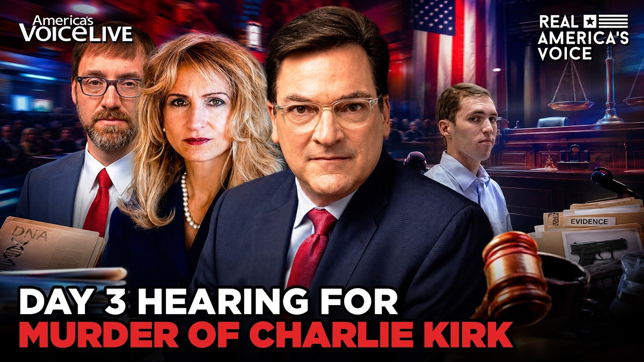 DAY 3: PRE-TRIAL HEARING FOR CHARLIE KIRK | AMERICA'S VOICE LIVE thumbnail