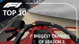 Top 10 Biggest Crashes of Season 2  G4 Racing League  rFactor