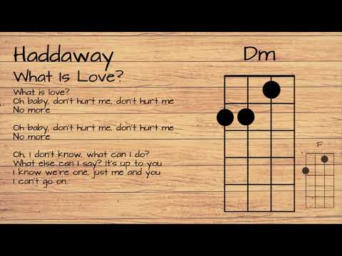 Haddaway - What Is Love Ukulele Tutorial W Lyrics