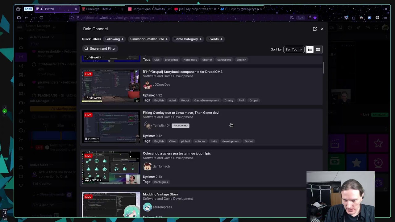 PvP typing game. More Panels and Actions | !jam