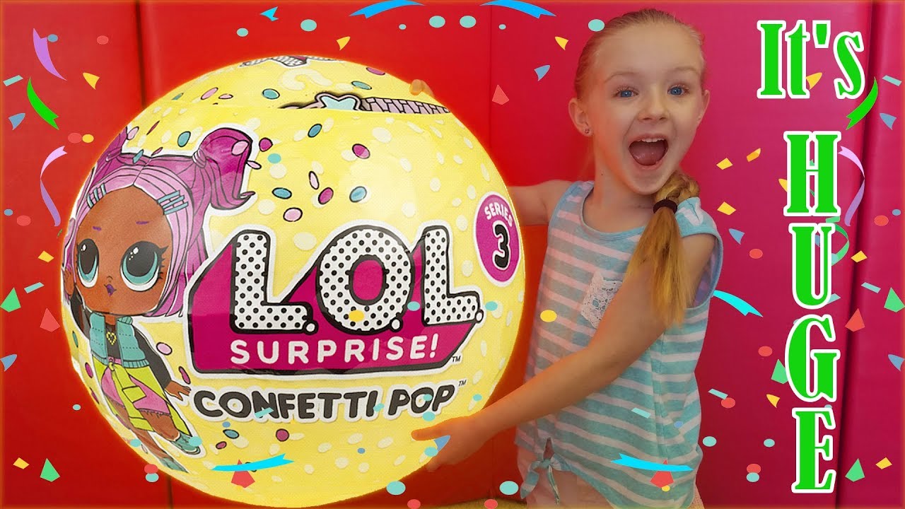 BIGGEST LOL SURPRISE CONFETTI POP DOLL 