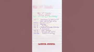 Bsc 1st semester botany syllabus | bsc 1st year 1st semester botany syllabus  | #bscbotany