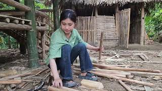 17 year old pregnant mother perseveres in perfecting her house & catching crabs.Ly Tieu Hien