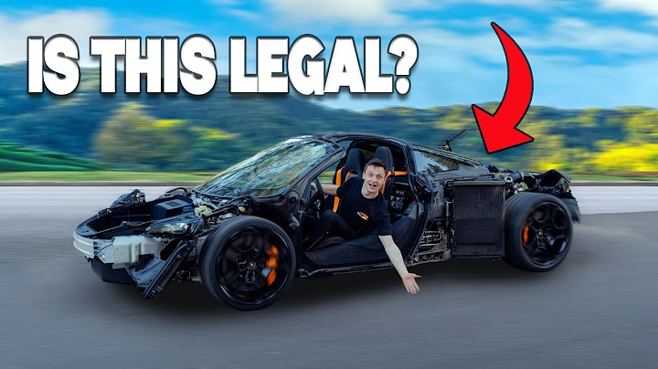 Driving my Wrecked 720s for the First Time