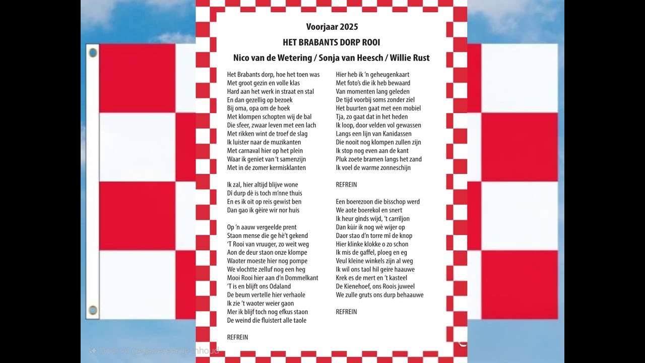 Het Brabants dorp Rooi - Nico van de Wetering & Ryan van Langen