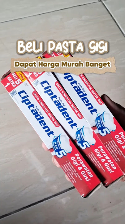 pasta gigi yang bikin gigi tampak lebih putih #pastagigi #odol #ciptadent #pastagigiciptadent