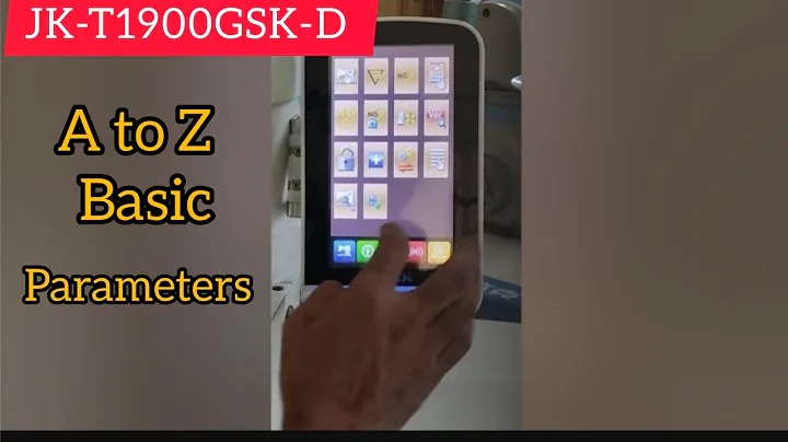 JK-T1900/1903G Bar tacking Machine  A-Z Basic information of Parameters functions.