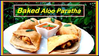 Baked Aloo Paratha  stuffed Sandwich !!  ( An Innovative recipe ) ...
