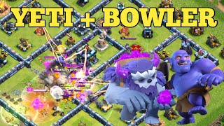 'Yeti + Bowler' TH13 Yeti Bowler Smash Legend League attacks 2020 July! Coc.