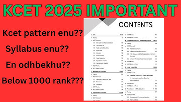 KCET 2025 Syllabus & Exam Pattern Explained! | 📚✨ Karnataka CET Guide for Toppers! 🚀