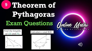Theorem of Pythagoras Grade9: L4 Examination Questions