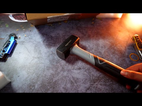 ASMR unboxing Amazon Hammer