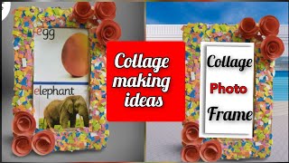 How to collage photo frame/Collage making ideas/Paper collage/ Collage Art/Collage/Collage activity screenshot 4