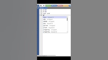 #codmobile #python #coding Basic Python Code to print sum of two numbers #youtubeshorts