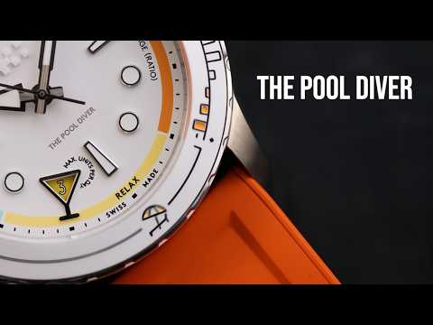 Instead of a Date Window This Dive Watch Gets a Martini Glass with a Drink Counter