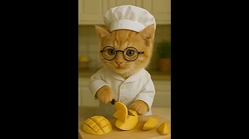 Mango Cutting By Trending Shorts Cat Funny Cute Fruit Mango Cuttingskills Enjoy 