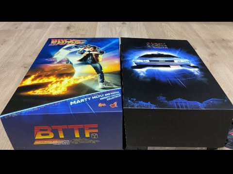 Hot toys MMS 573 Marty Mcfly and Einstein Back to the future figure set ...